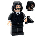 Custom John Wick Classic movie minifigure, LEGO-compatible