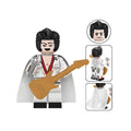 Custom Elvis Presley music minifigure, LEGO-compatible