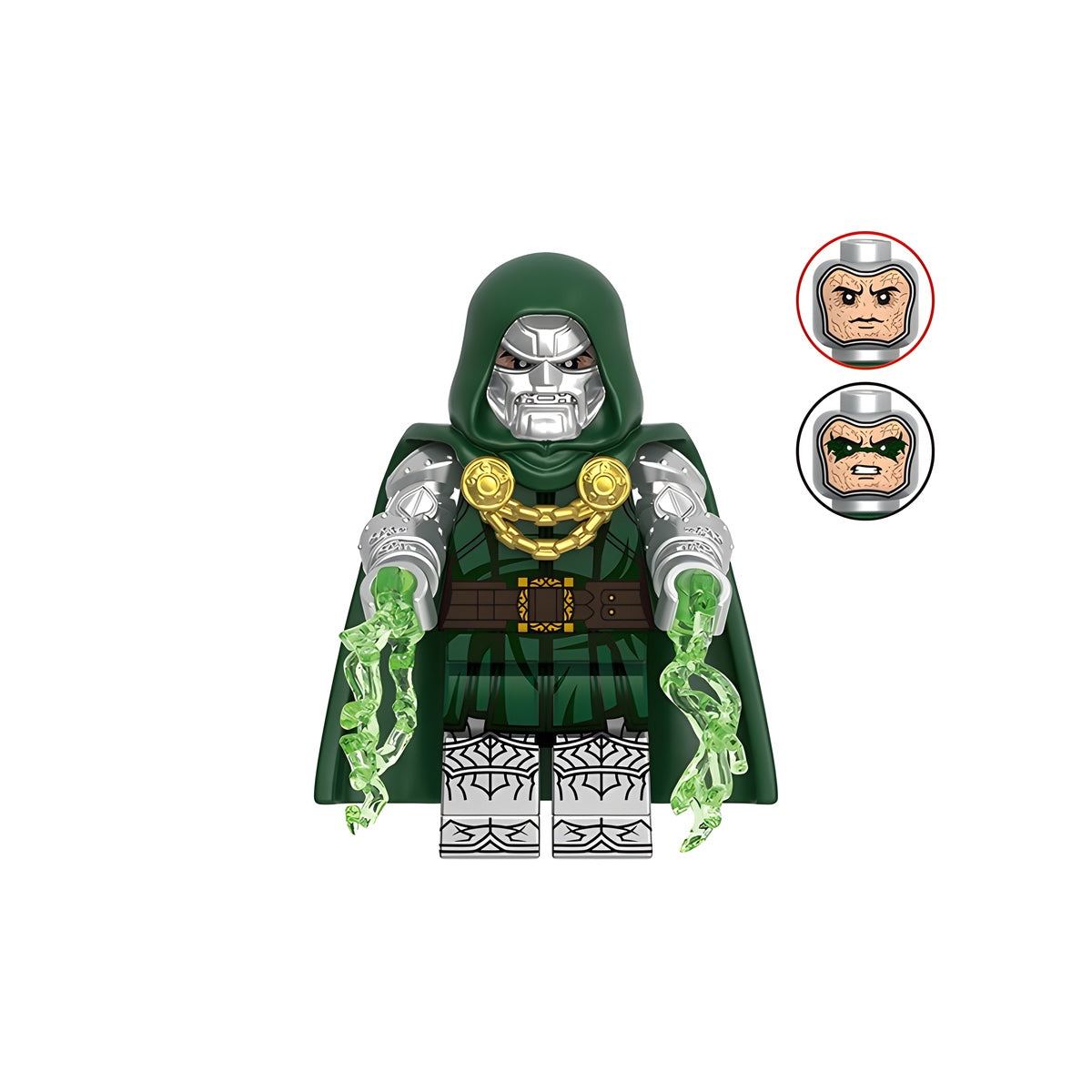 Custom Dr Doom Silver Surfer minifigure – Marvel, LEGO-compatible