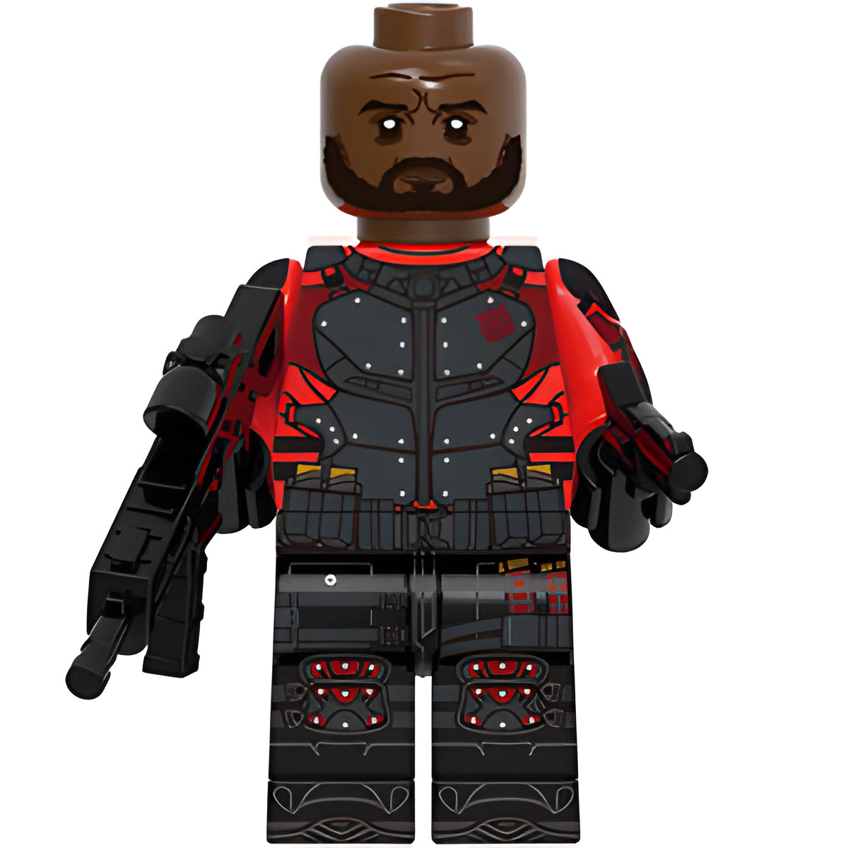 Custom Deadshot minifigure – DC, LEGO-compatible