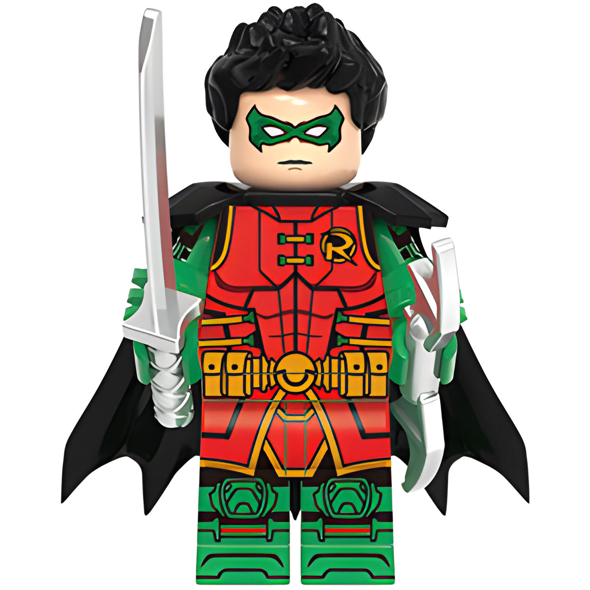 Custom Robin Damian Wayne minifigure – DC, LEGO-compatible