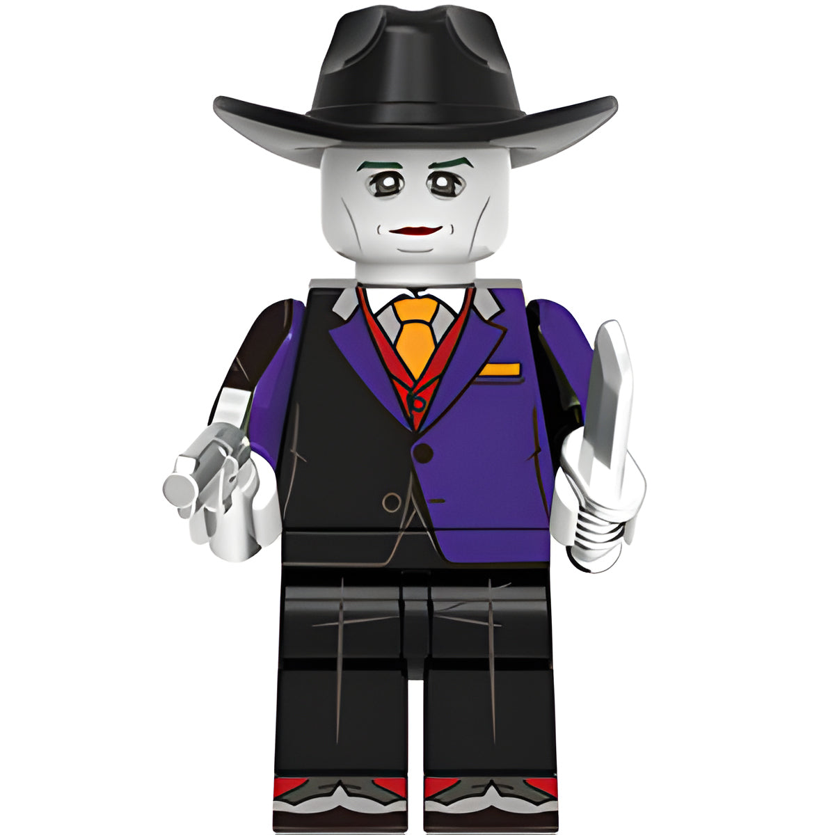 Custom Joker Batman villain minifigure – DC, LEGO-compatible