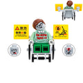 Custom Stephen Hawking Zombie minifigure, LEGO-compatible