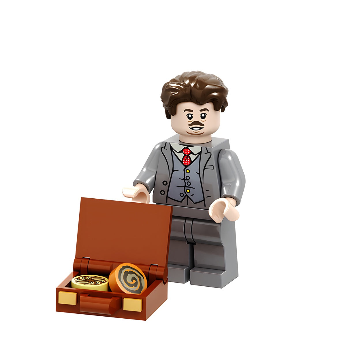 Custom Jacob Kowalski minifigure – Fantastic Beasts, LEGO-compatible