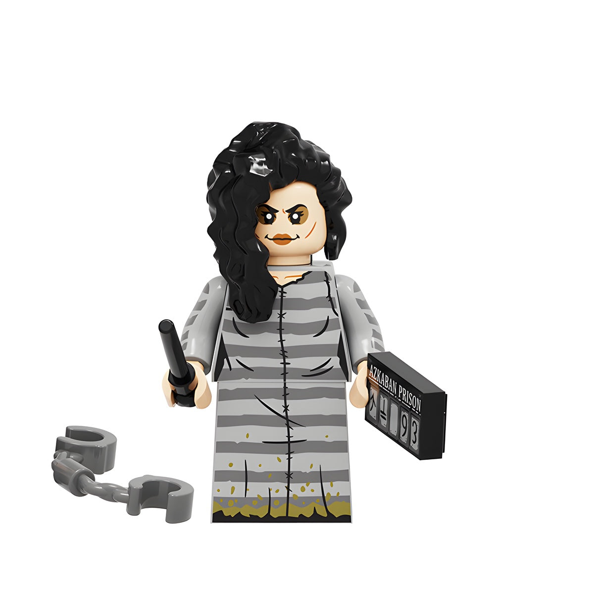 Custom Bellatrix Lestrange Azkaban minifigure – Harry Potter, LEGO-compatible