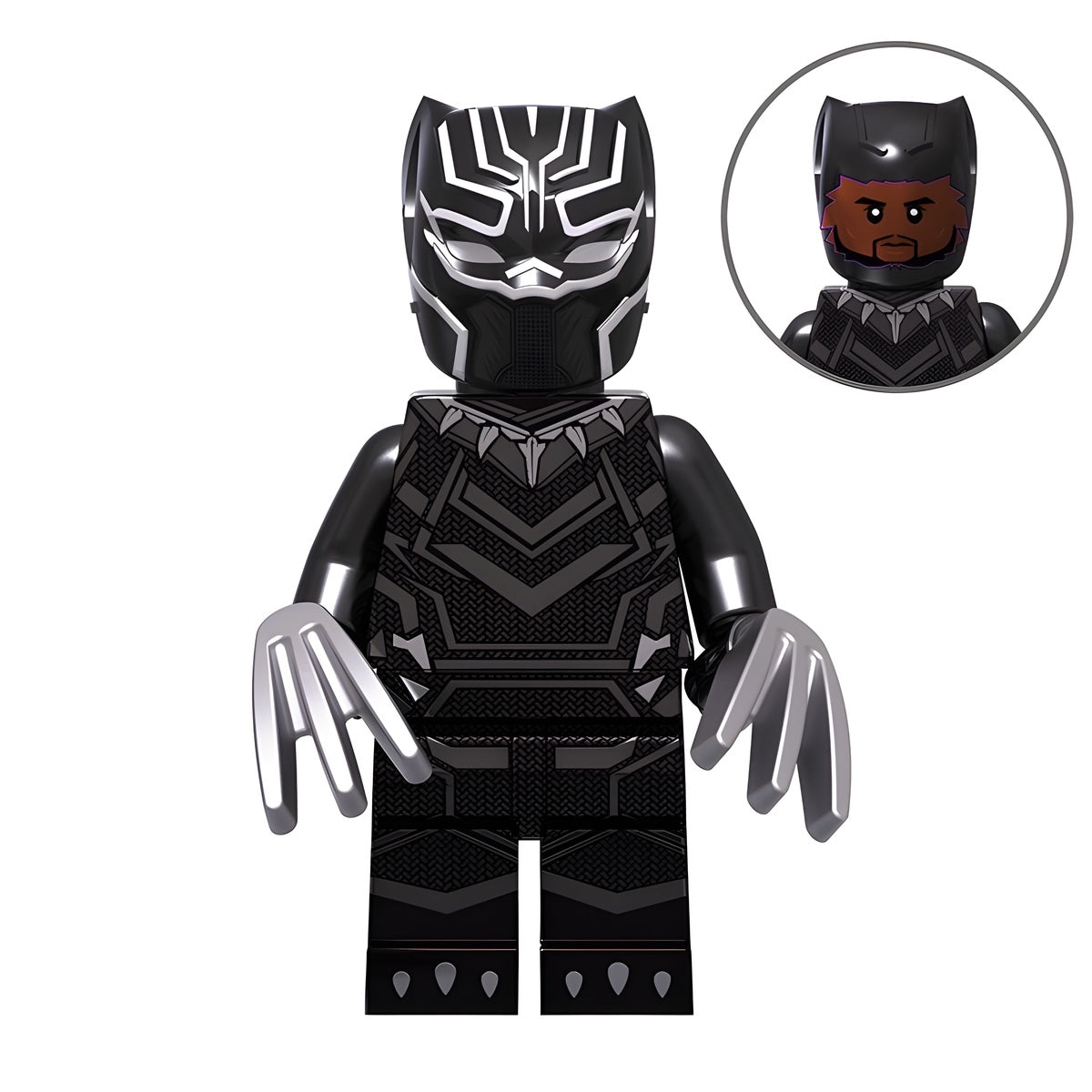 Custom Black Panther Original minifigure – Marvel, LEGO-compatible