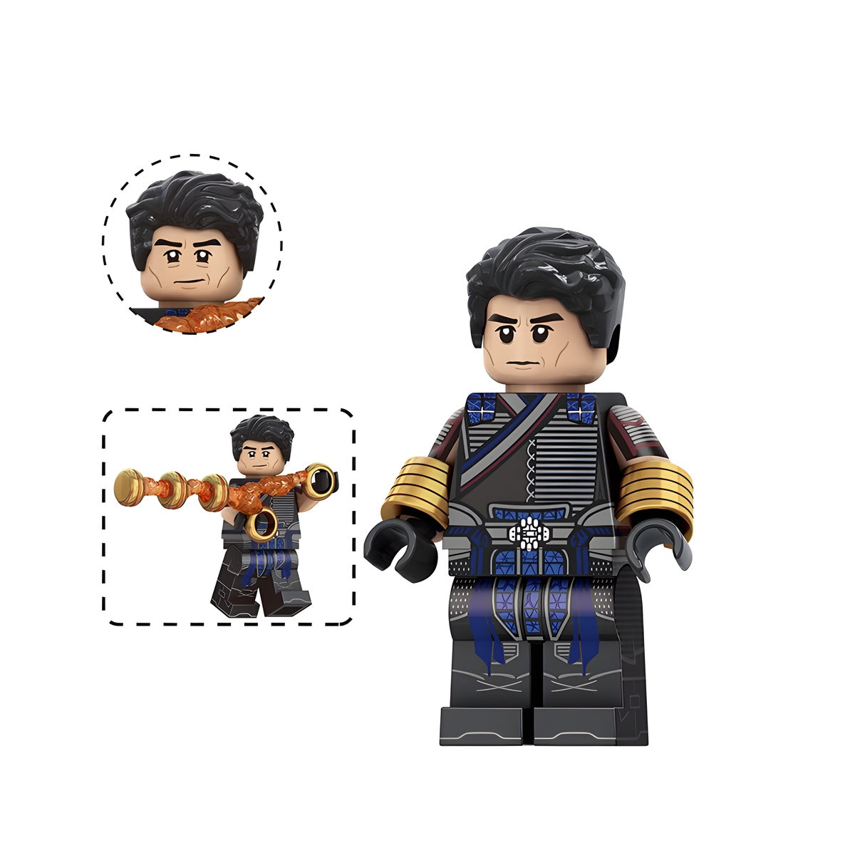 Custom Wenwu Shang-Chi minifigure – Marvel, LEGO-compatible