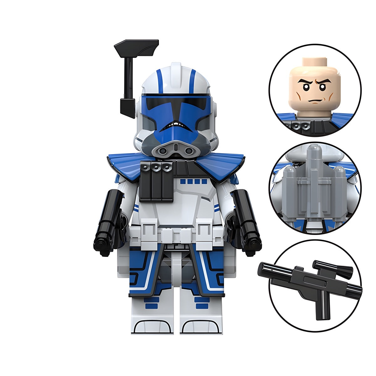 Custom ARC Trooper Seven minifigure – Star Wars, LEGO-compatible