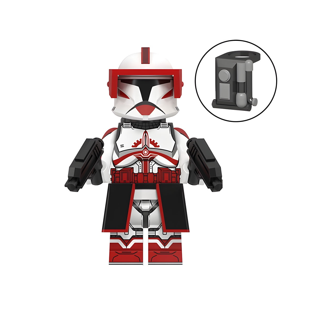 Custom Commander Fox minifigure – Star Wars, LEGO-compatible