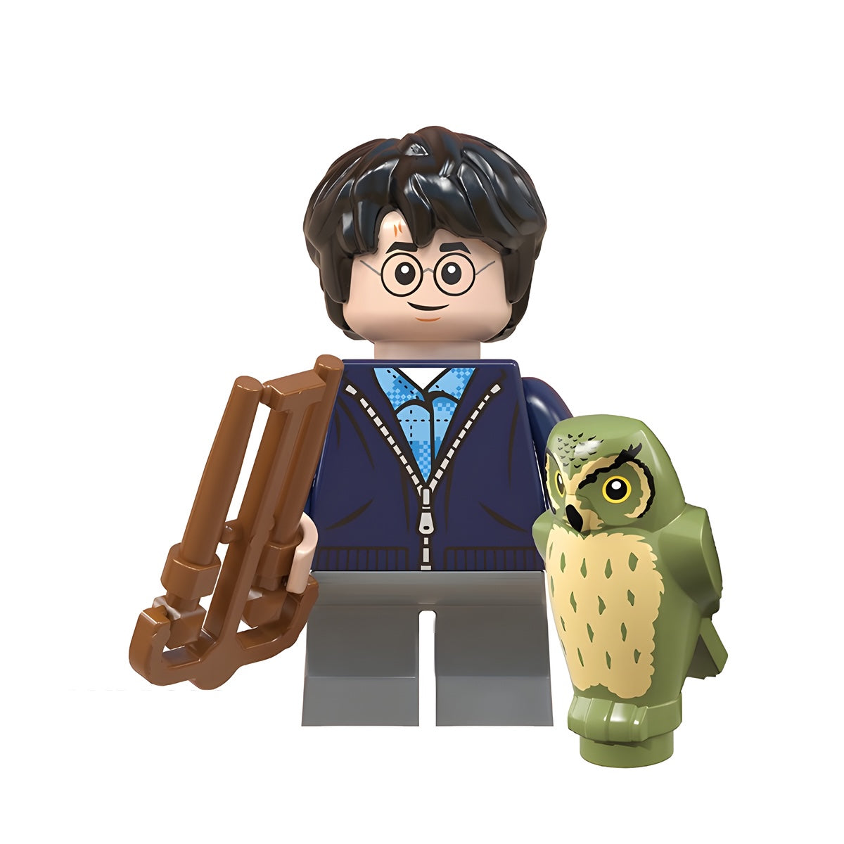 Custom Harry Potter Casual with Owl minifigure – Harry Potter, LEGO-compatible