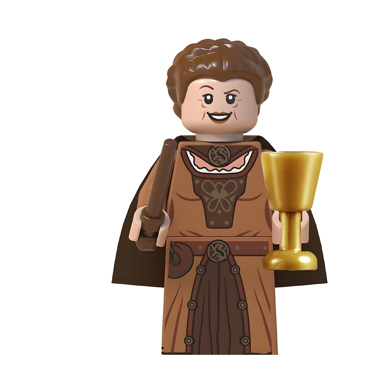 Custom Helga Hufflepuff minifigure – Harry Potter, LEGO-compatible