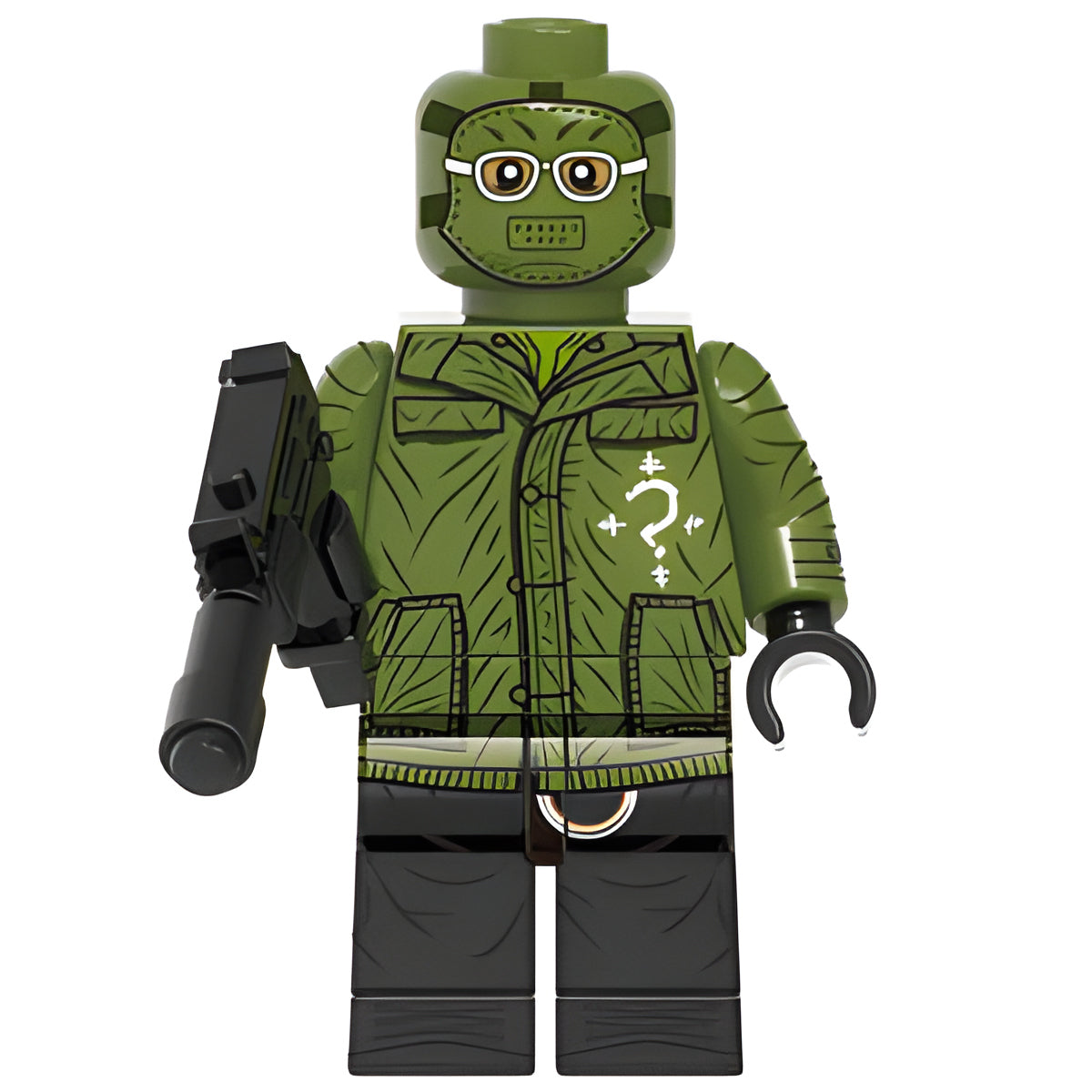 Custom Riddler Batman villain minifigure – DC, LEGO-compatible