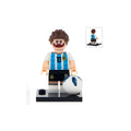 Custom Lionel Messi MS10 Argentina football minifigure, LEGO-compatible