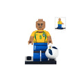 Custom Ronaldo R9 Brazil football minifigure, LEGO-compatible